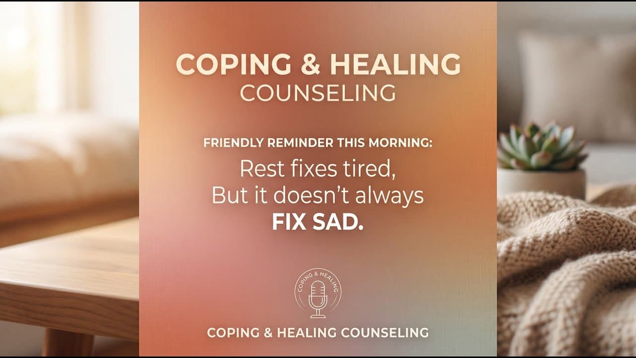 Friendly reminder this morning: rest... | Georgia Telehealth Therapy