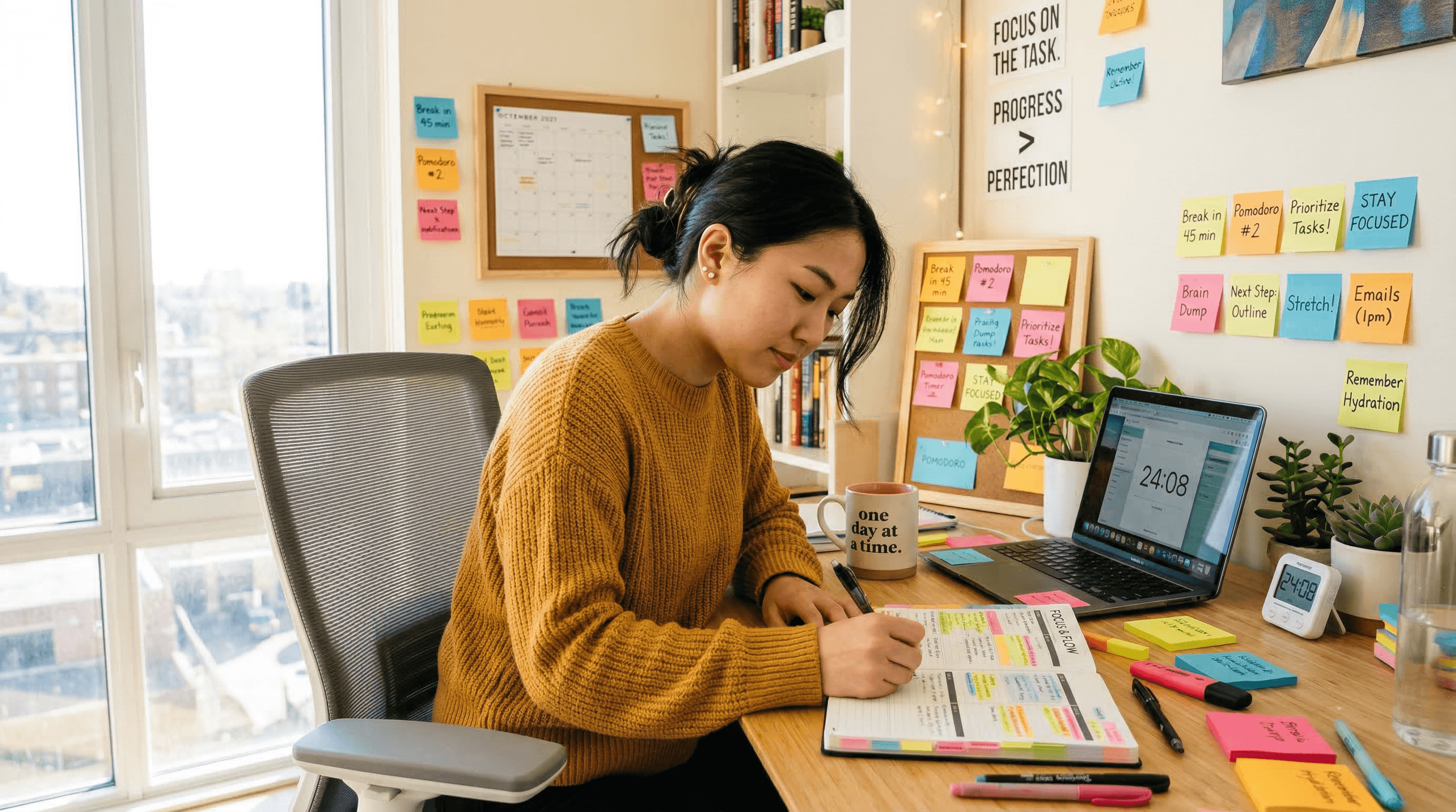 Adult receiving ADHD assessment and support
