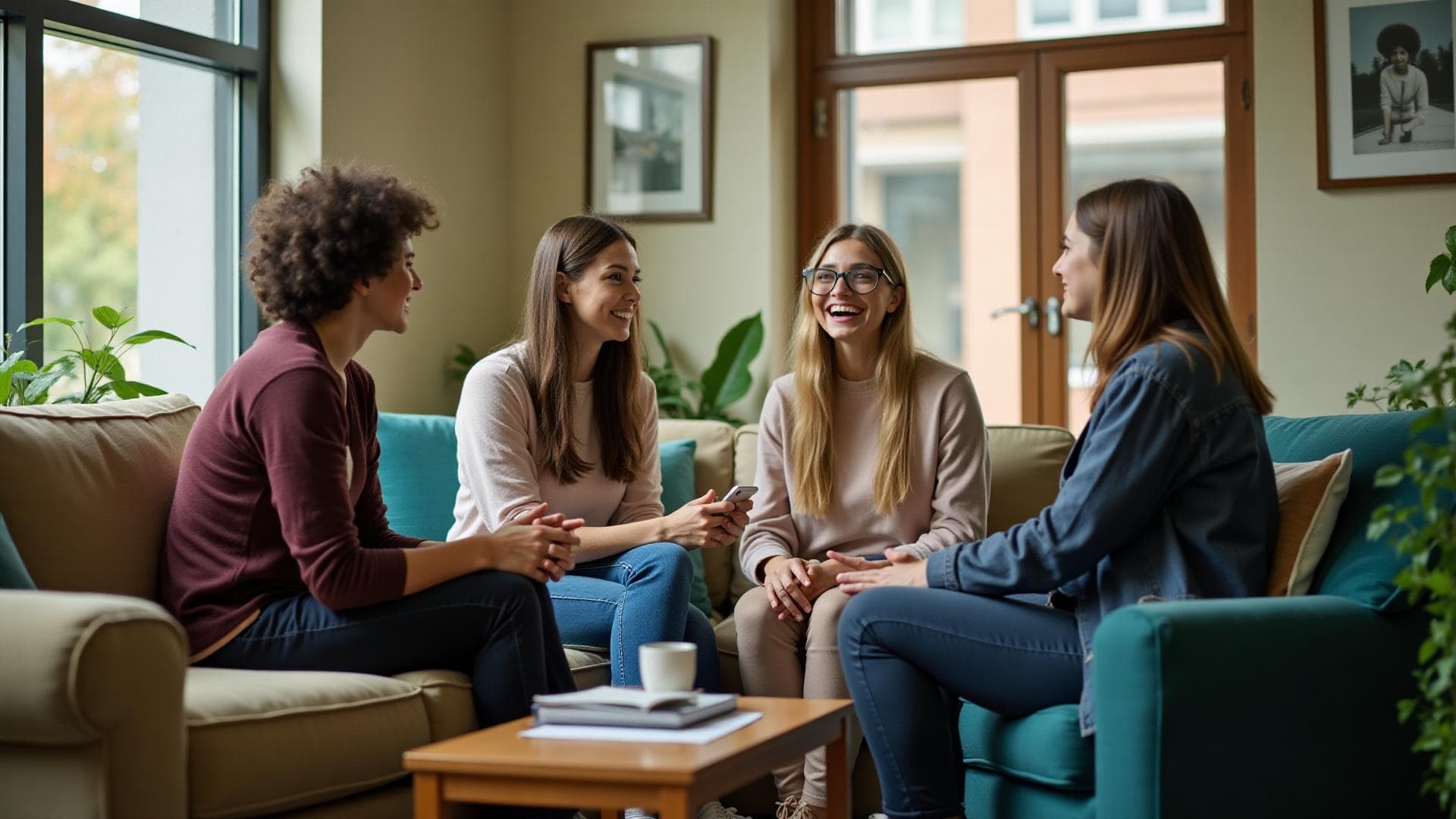 College student seeking mental health support through therapy